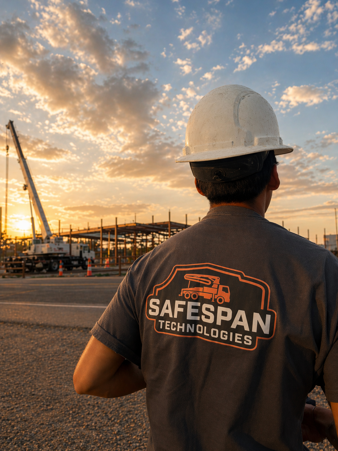 Pondus field operator reviewing jobsite conditions